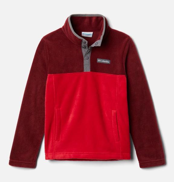 Columbia Steens Mountain Shirts Red For Boys NZ17806 New Zealand